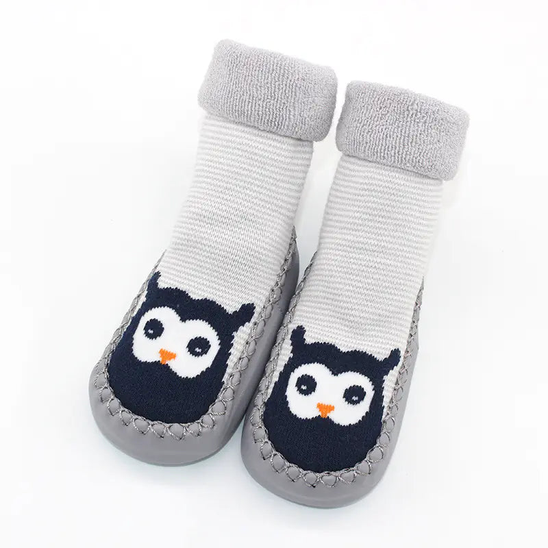 Cartoon Non-Slip Soft Sole Baby Toddler Shoes & Socks