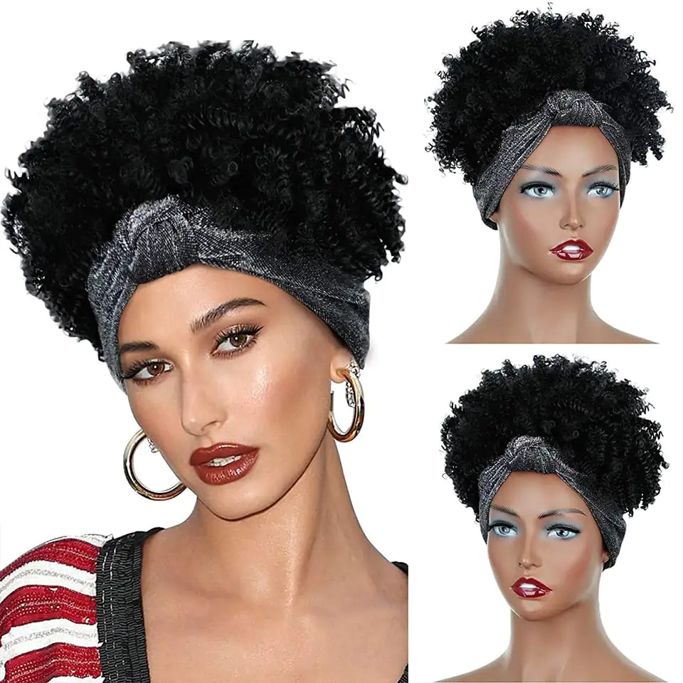 African Hair Bag Turban Chemical Fiber Wig Headgear