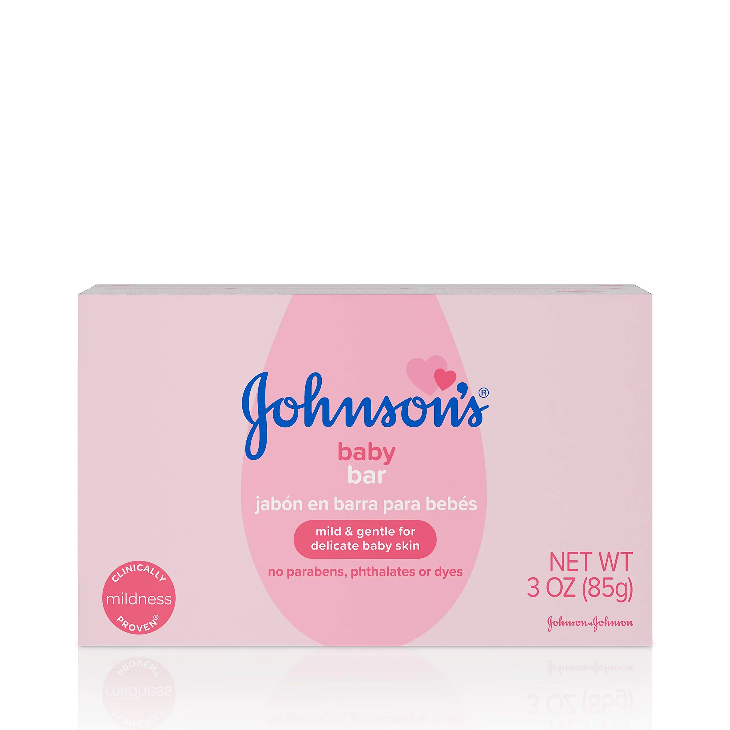 Johnsons Baby Soap Bar Gentle for Baby Bath and Skin Care Hypoallergenic 3 Ounce