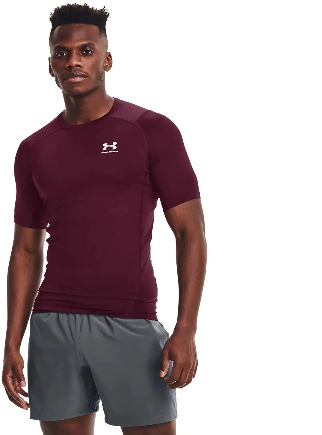 Under Armour Mens Hybrid Maroon/White