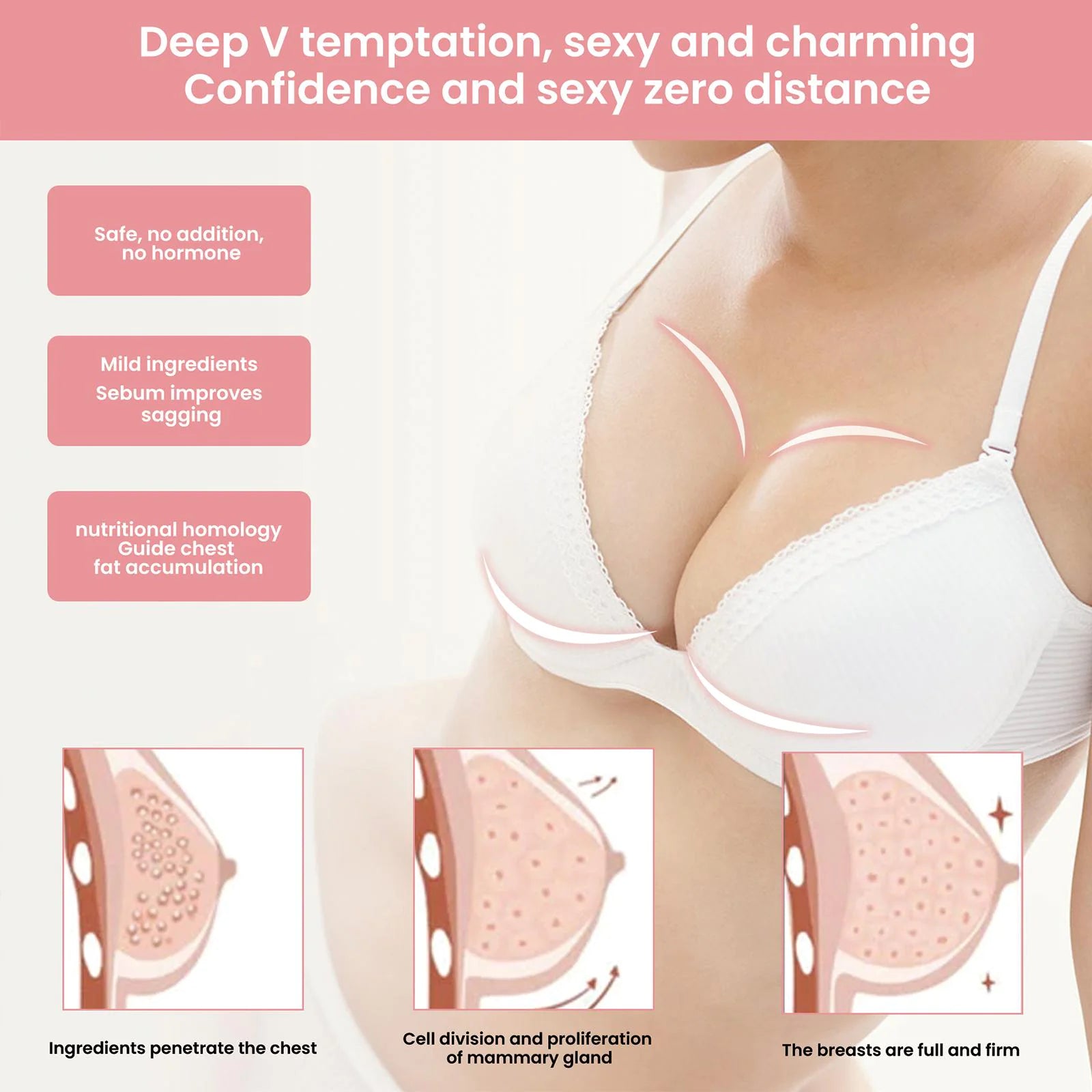 Breast Enhancement Essential Oil for Lifting and Tightening