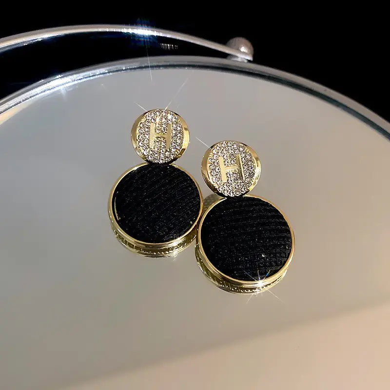 Silver Needle French Baroque Pearl Flower Tassel Earrings