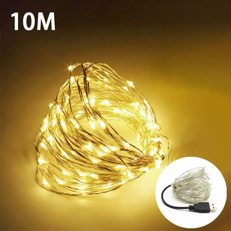 100 LED USB Fairy Lights with Remote Control