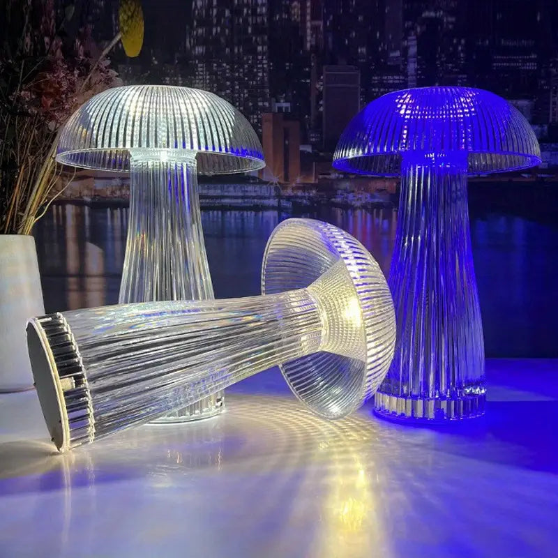 16 Color RGB Crystal Table Lamp - Touch USB Night Light