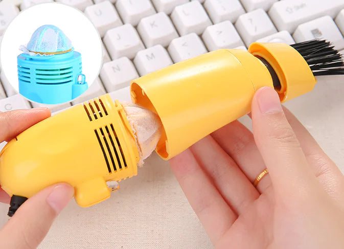 Mini Handheld Vacuum Cleaner with Keyboard Brush