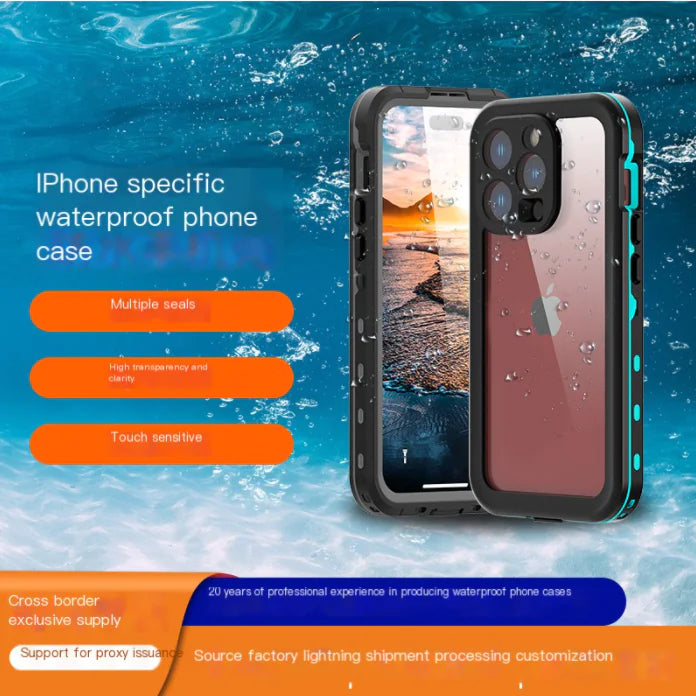Waterproof Phone Case for iPhone 14/13 Pro Max/12
