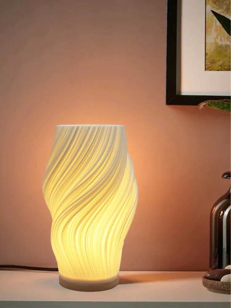 Modern Minimalist 3D Printed Bedside Table Lamp
