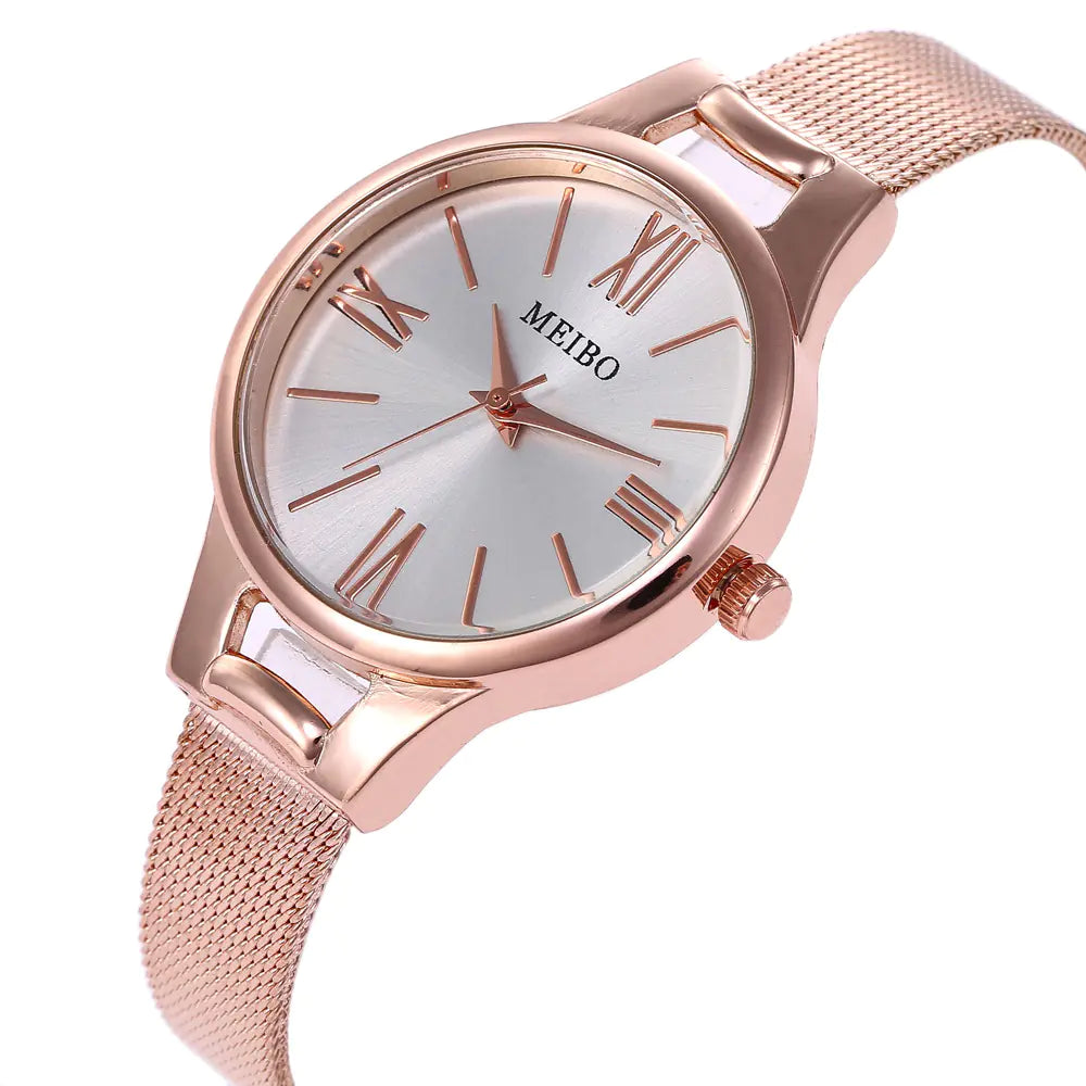 Women's Alloy Watch with Roman Numerals - MBIEO Quartz