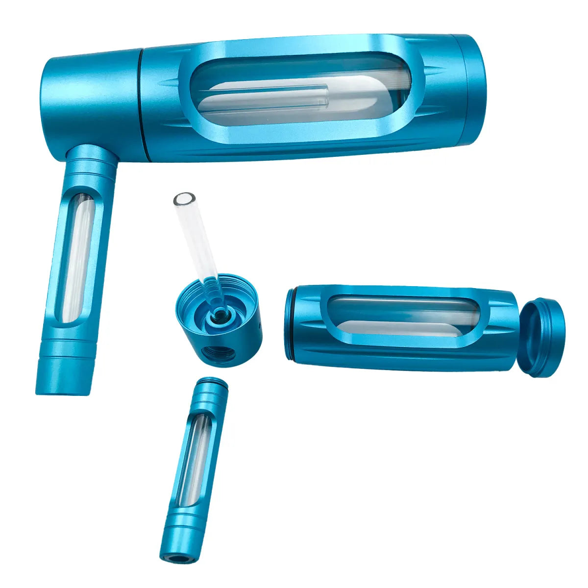 150mm Portable Aluminum Alloy Glass Pipe