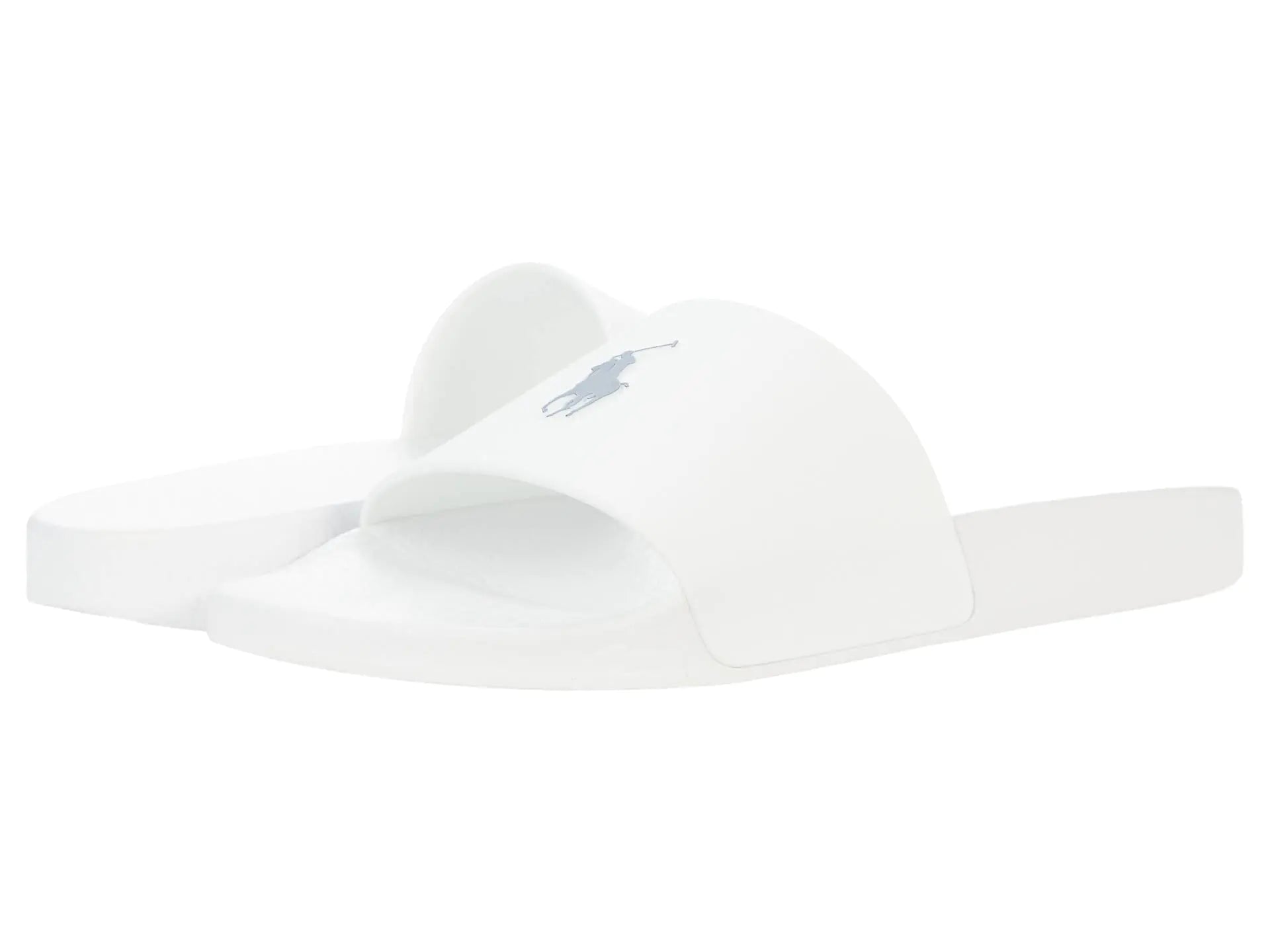 POLO RALPH LAUREN Polo Slide Sandal White/Navy 15 D (M)