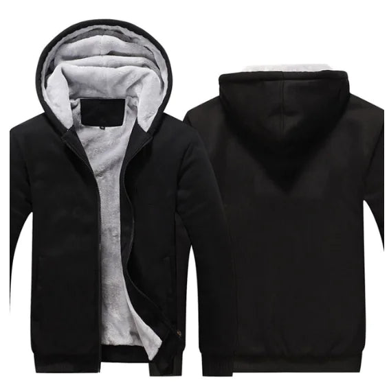 Men's Hooded Winter Parka Jacket - Casual Thick Coat