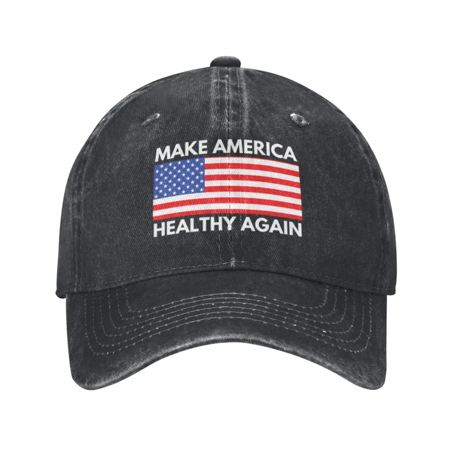 Atmostcards Make America Healthy Again Trucker Hat - MAHA Hats Trump 2024 Hats for Men - Funny Trump Gifts Basecall Cap Hats Dad Hat - Adjustable 100% Cotton Trump 2024 Maha Hat Black
