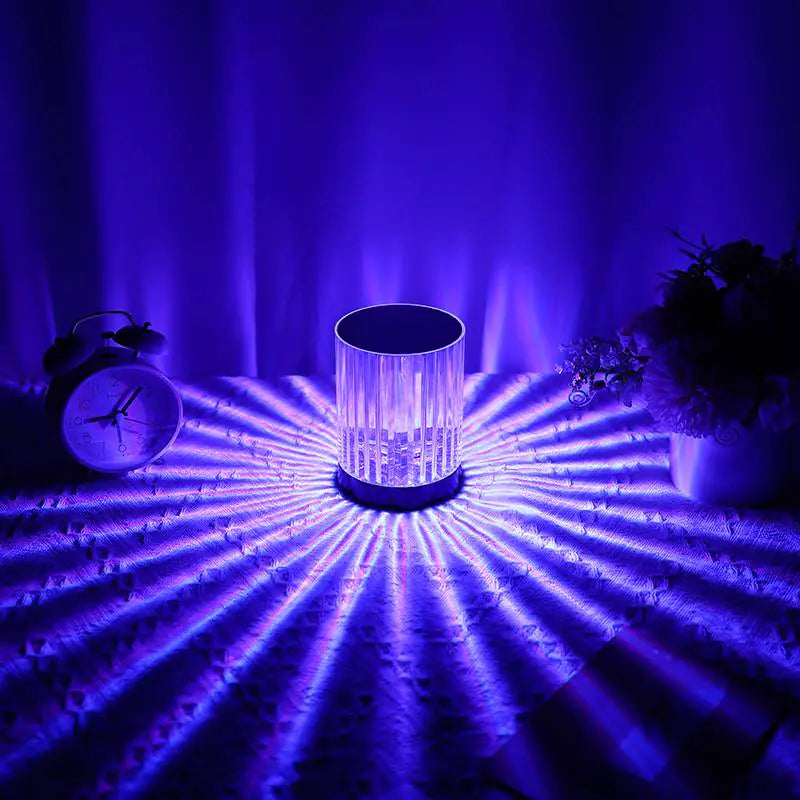 16 Color Changing LED Crystal Table Lamp for Any Room