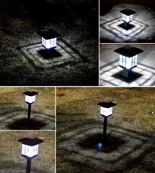 Solar Pillar Light, Waterproof Outdoor Garden Lamp