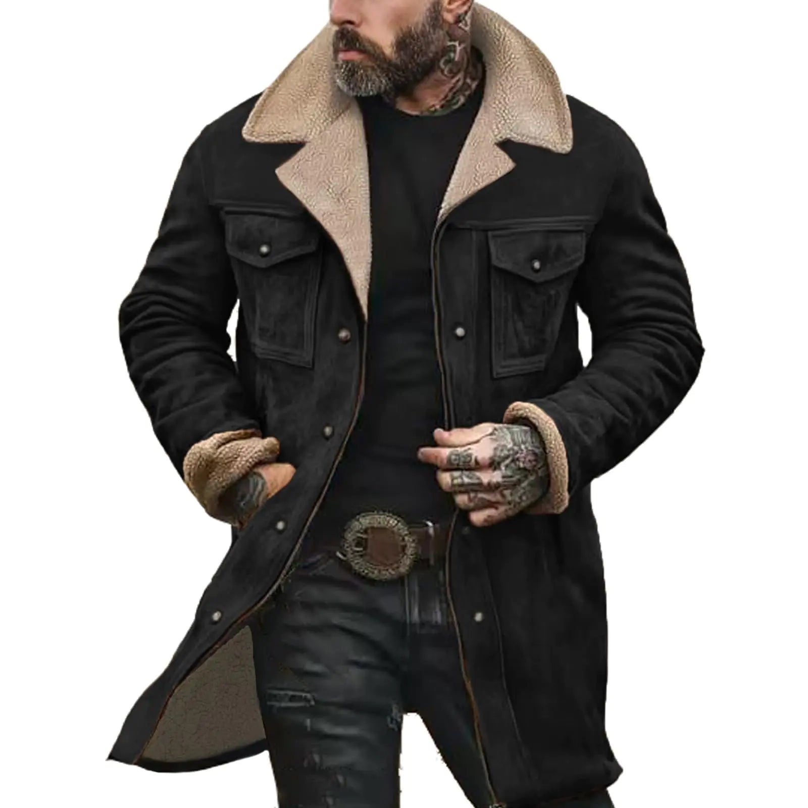 sacos vaqueros para hombres western coats for men mens brown suede jacket mens flannel jacket with hood mens vintage suede outdoor jacket western winter coats for men suede fleece jacket men