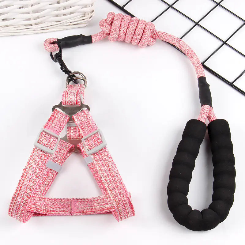 Pet Chest Harness with Lead Rope