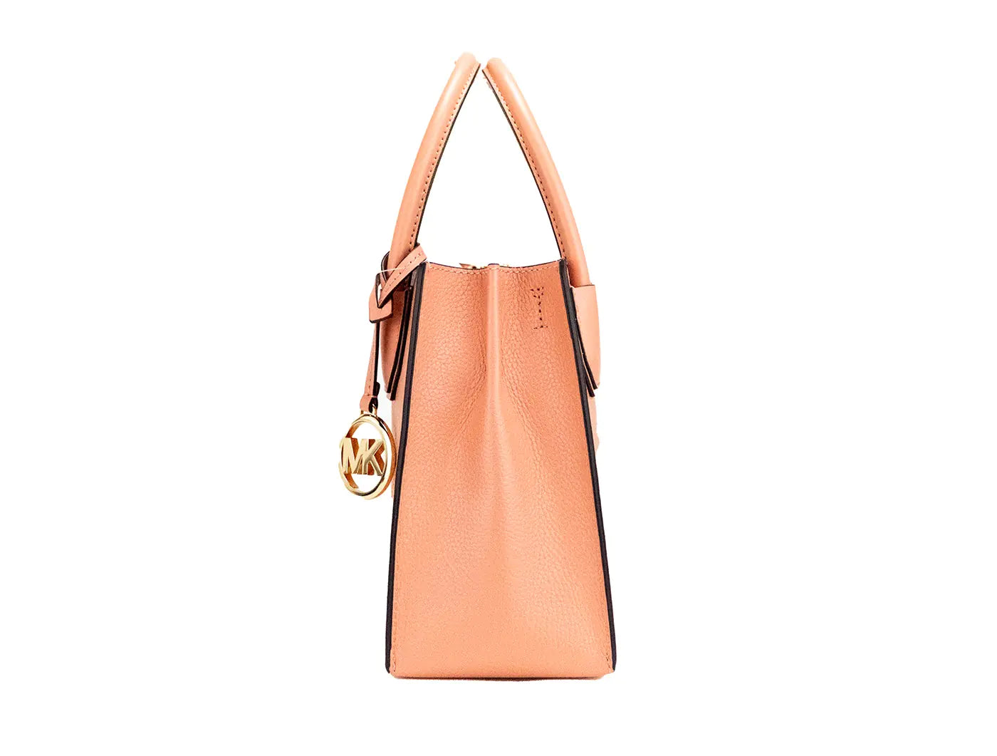 Michael Kors Mercer Medium Sherbet Leather Messenger Crossbody Bag