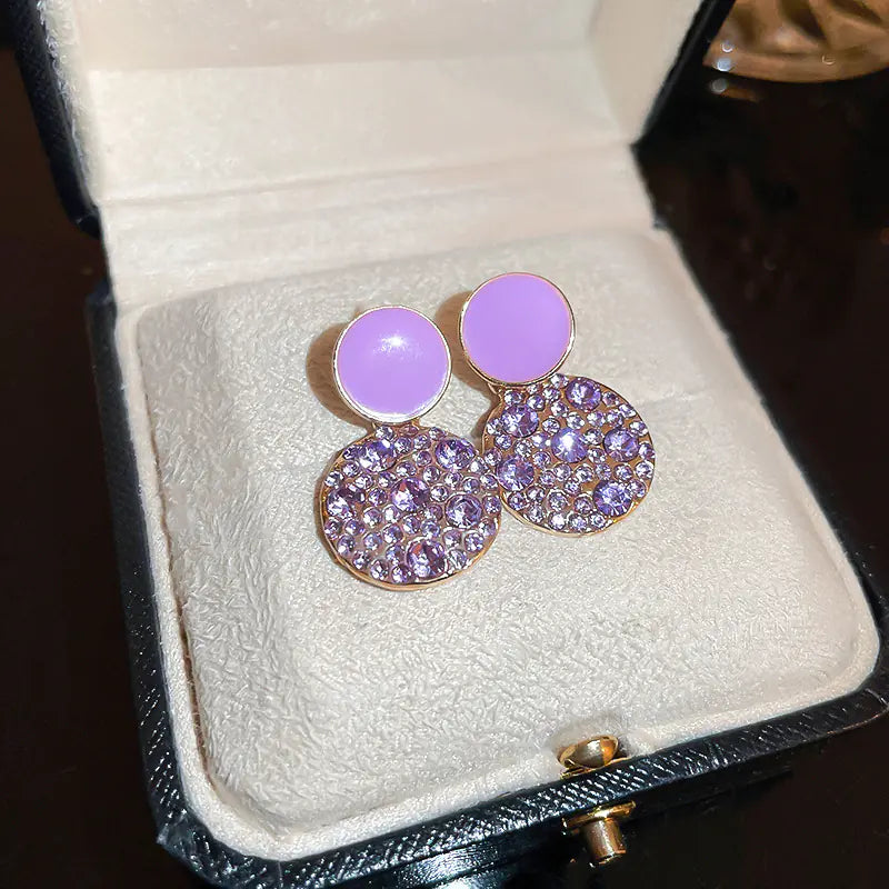 Silver Needle French Baroque Pearl Flower Tassel Earrings