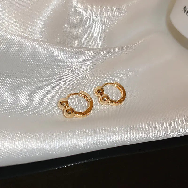 Silver Needle French Baroque Pearl Flower Tassel Earrings