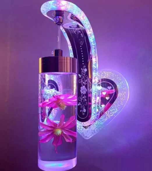 Oval Acrylic Crystal Hanging Wall Lamp