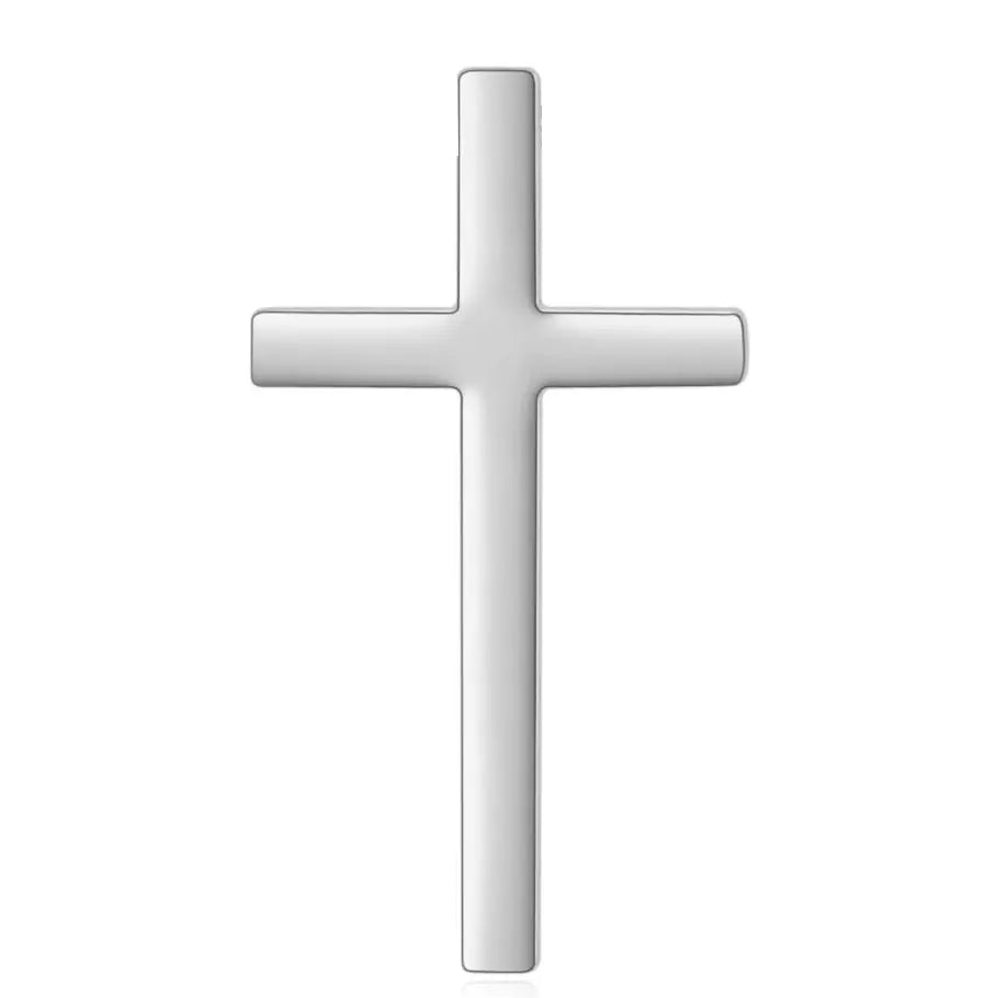 Minimalist Titanium Steel Cross Pendant Necklace for Women