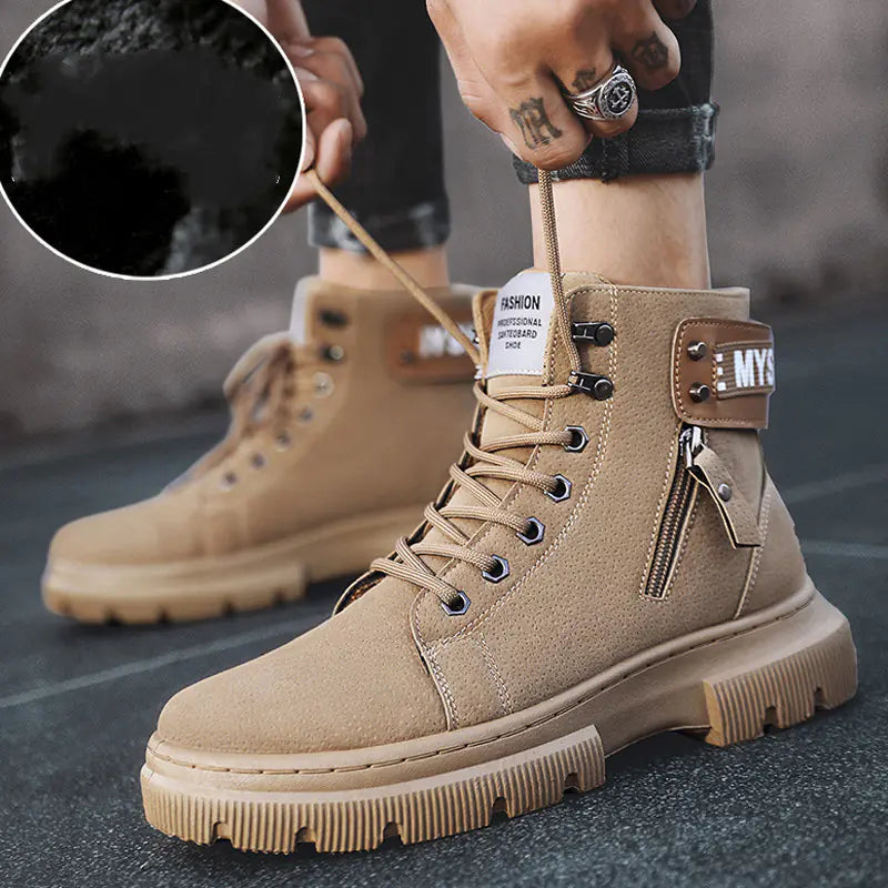 Martin High-Top Tooling Boots for Men - Retro Style