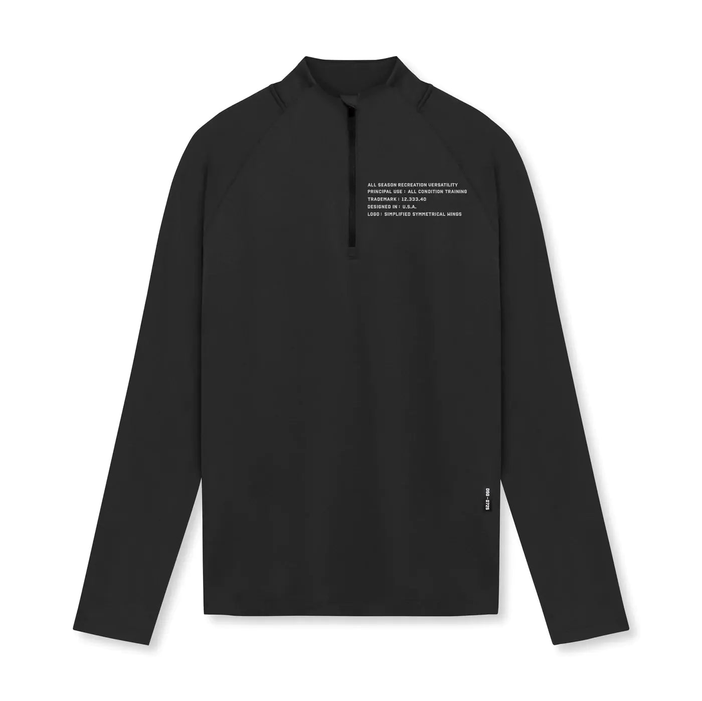 Men's Slim-fit Turtleneck Half Zipper Long Sleeve Tee