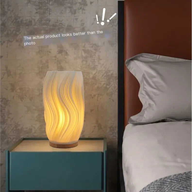 Modern Minimalist 3D Printed Bedside Table Lamp