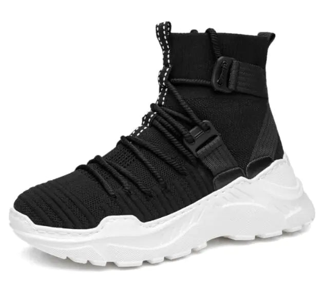 High-Top Men's Casual Sports Sneakers, Trendy Skate Shoes