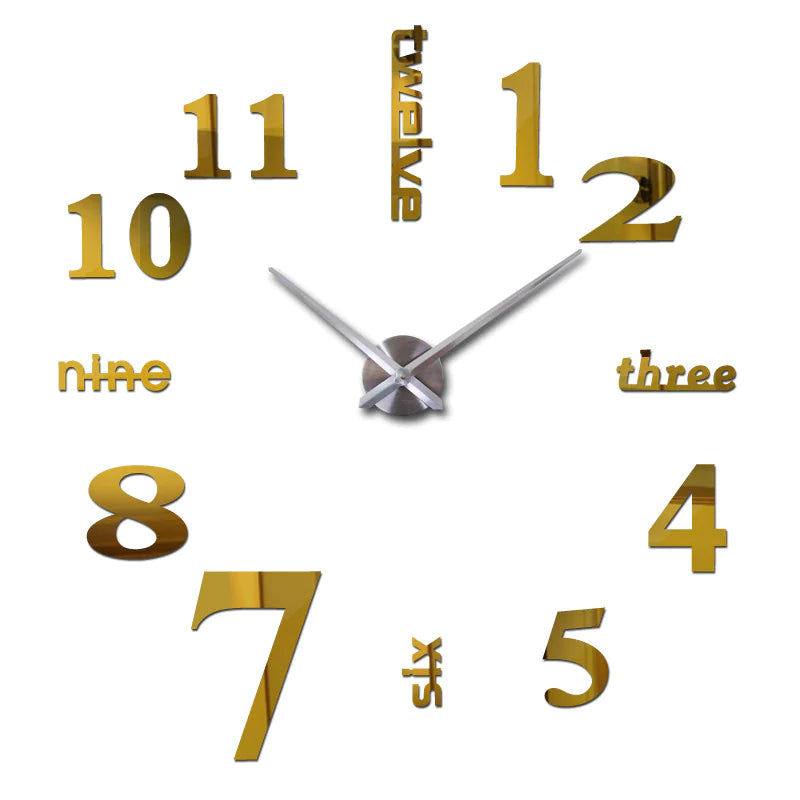 Creative Acrylic Mirror Wall Clock