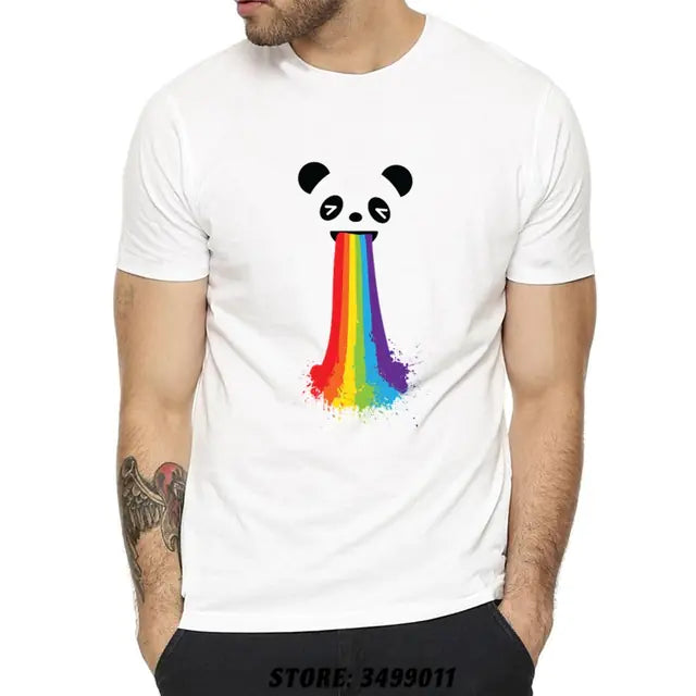 Premium Cotton LGBT Rainbow Graphic T-Shirt for Adults