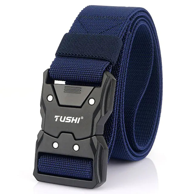 Unisex Tactical Belt with Quick Release Alloy Buckle