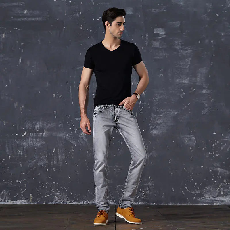 Men's Straight Leg Denim Jeans