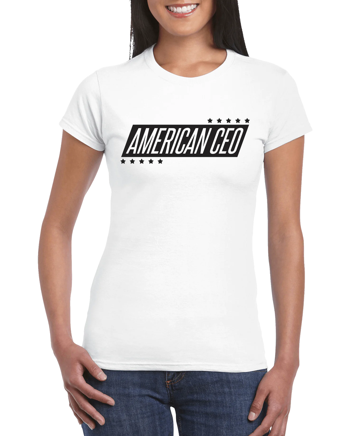 10 Stars American CEO Women’s Slim Fit T-Shirt