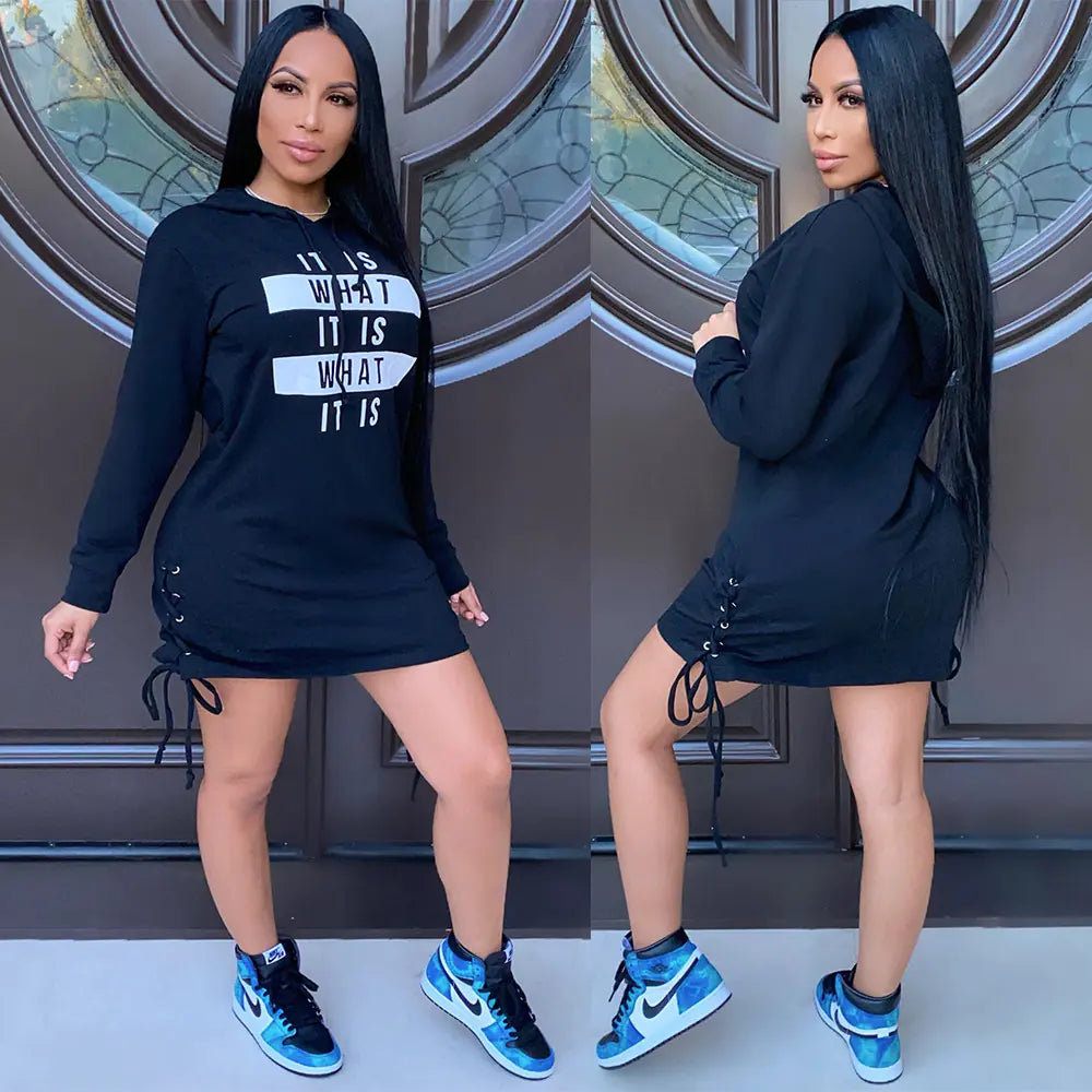 Women's Long-Sleeved T-Shirt Dress
