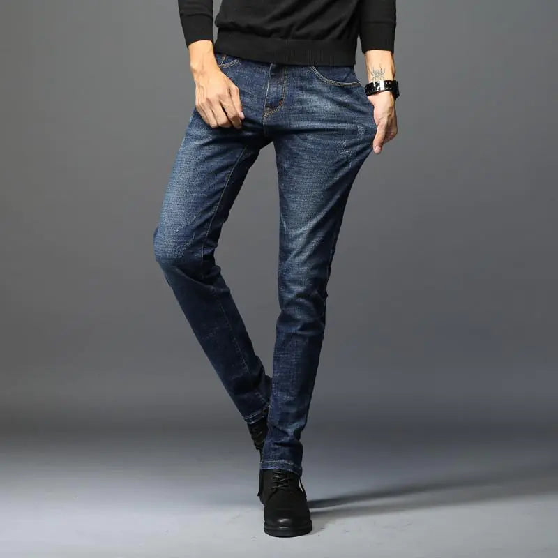 Spring Slim Fit Korean Men's Stretch Casual Jeans
