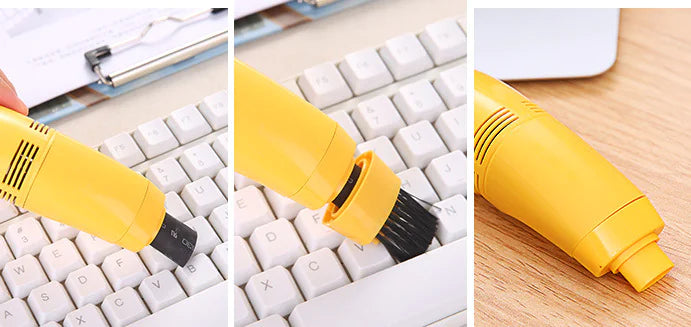 Mini Handheld Vacuum Cleaner with Keyboard Brush