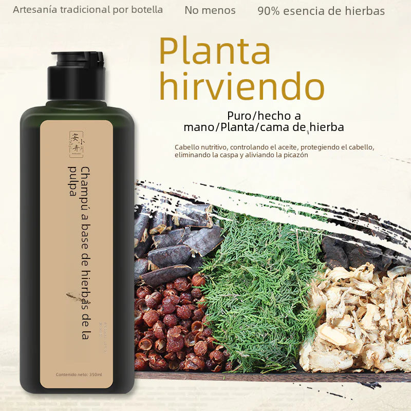 Herbal Shampoo with Natural Ingredients and No Silicone