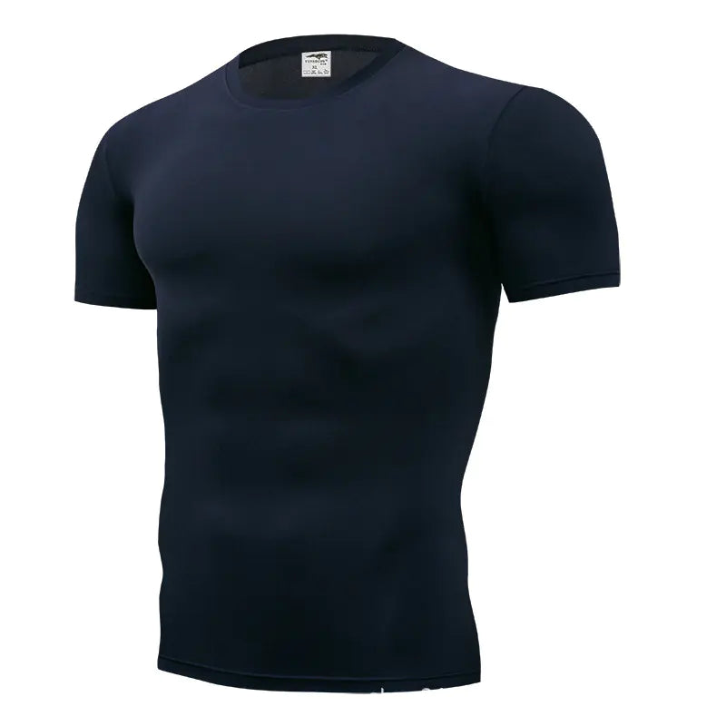 Solid Color Slim Fit Crew Neck T-Shirt