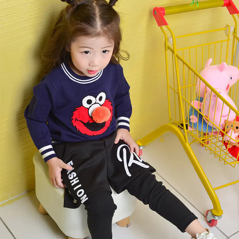 Smiley Knitted Sweater for Children