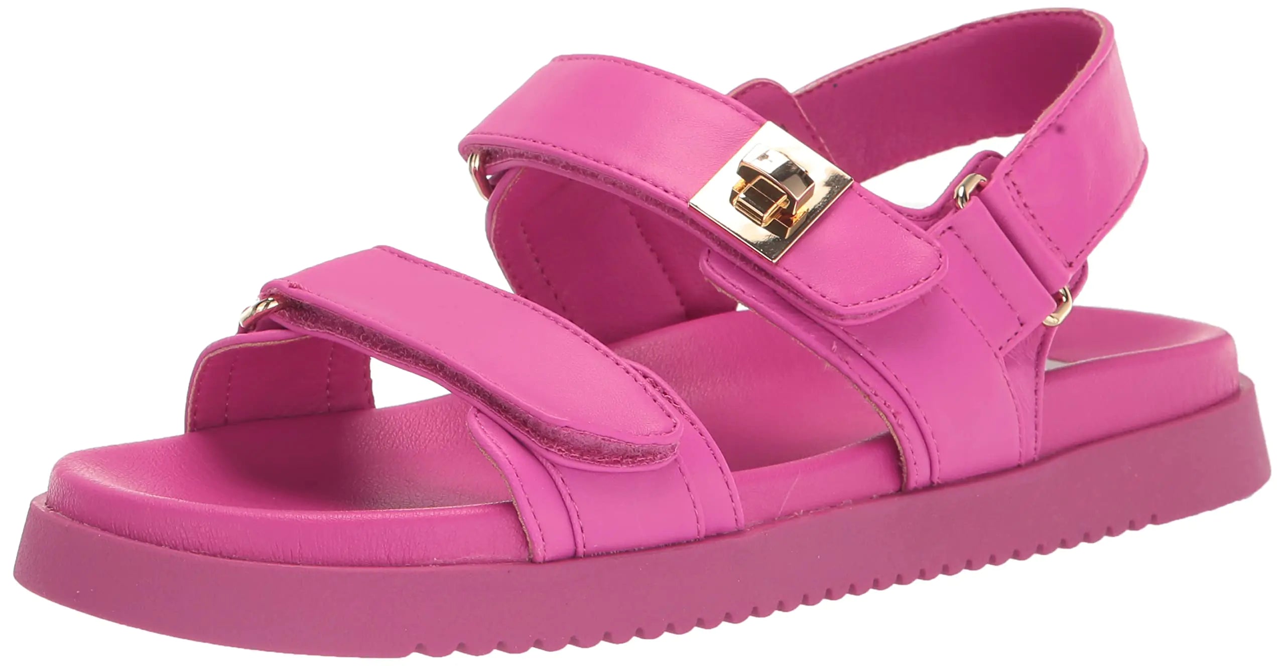 Steve Madden Womens Mona Sandal Pink Leather 6