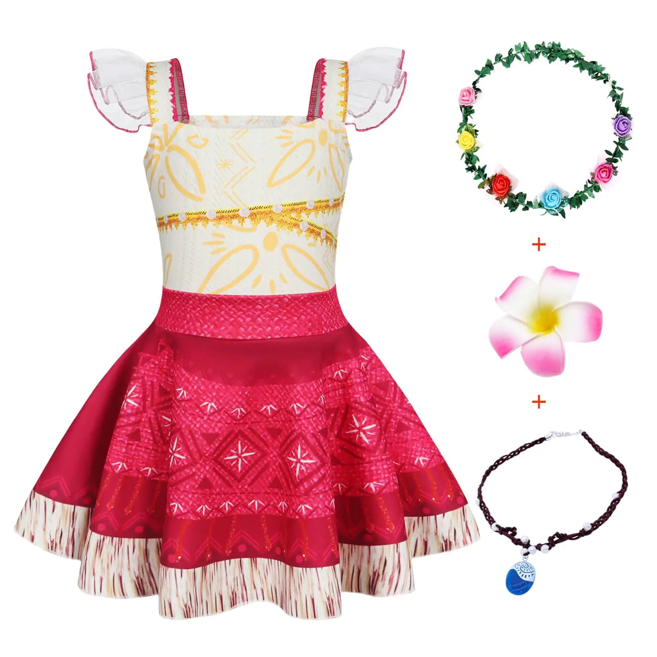 Benylion Little Girls Princess Dress Up Adventure Costumes Skirt Set Kids Fancy Party Dress Childrens Christmas Gifts Cosplay Costumes Outfits Size 4T Age 3-4 Years