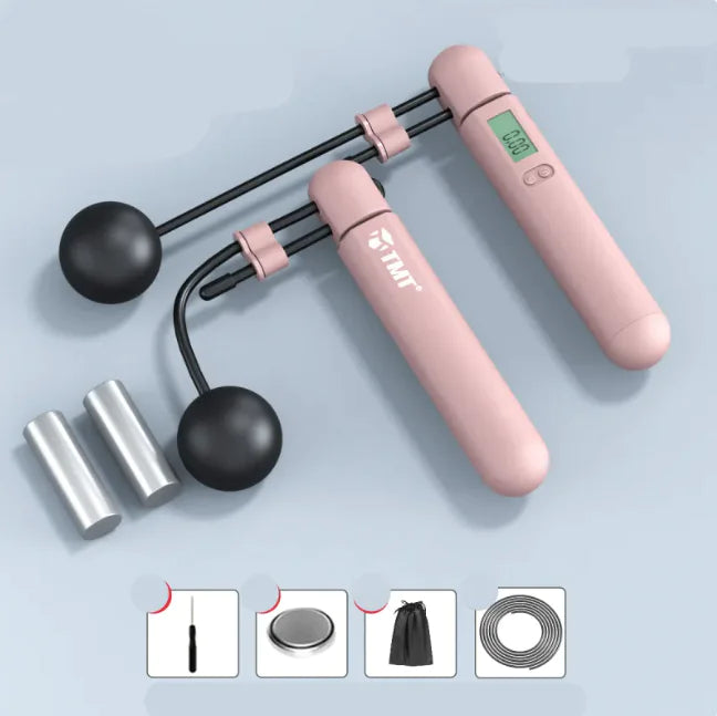 Smart Cordless Skipping Rope with Electronic Counter – Weight-Bearing & Weightless Dual-Use, Steel Wire, Professional Fitness