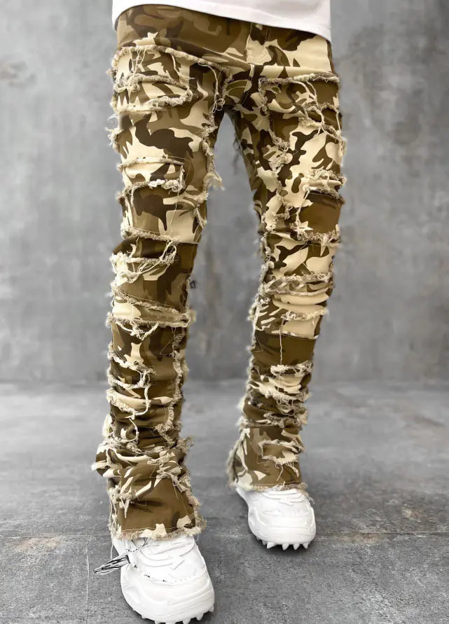 Trendy Men's Stretchy Straight Leg Denim Jeans