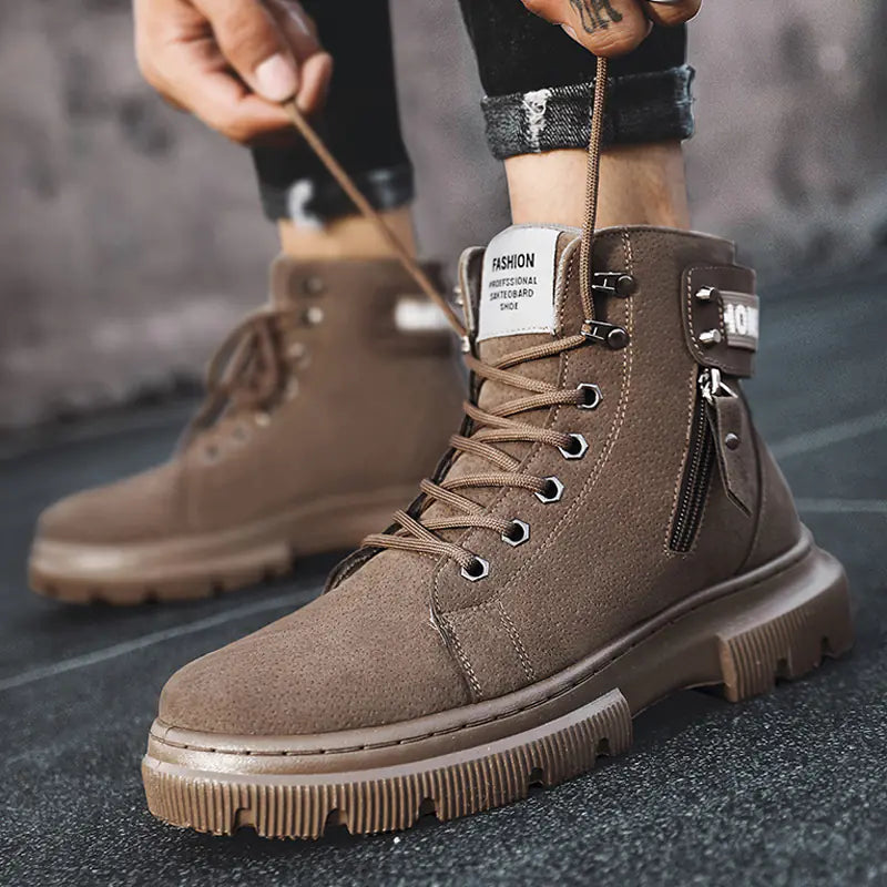 Martin High-Top Tooling Boots for Men - Retro Style