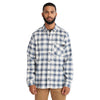 Timberland PRO Mens Woodfort Long-Sleeve Lightweight Flannel Flex Shirt Vintage Indigo YD Small