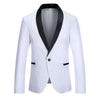Stylish Color Block Men's Casual Blazer Jacket