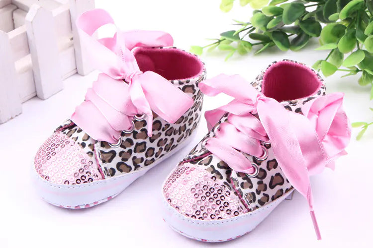 Baby Leopard Sequin Shoes - Toddler Walking Shoes