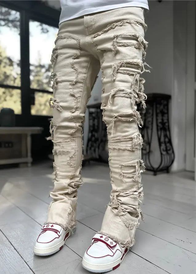 Trendy Men's Stretchy Straight Leg Denim Jeans