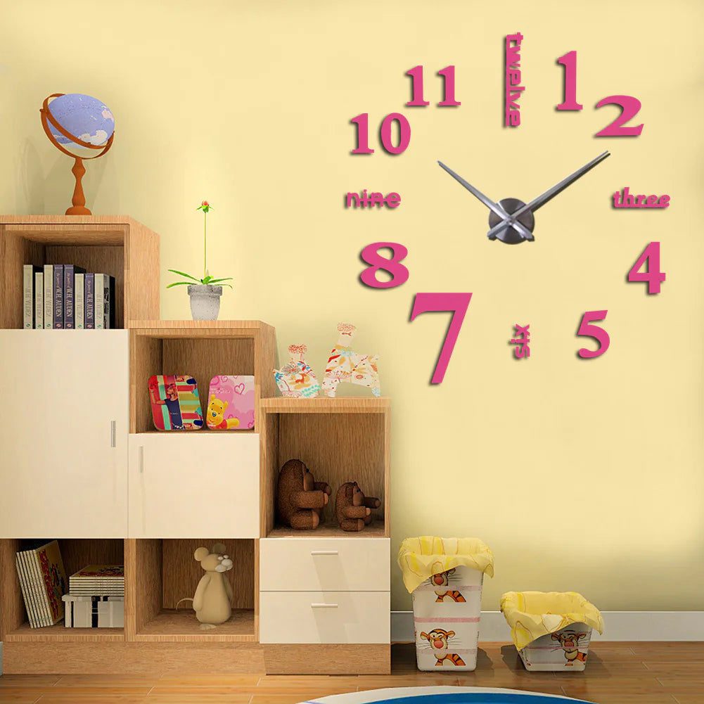 Creative Acrylic Mirror Wall Clock